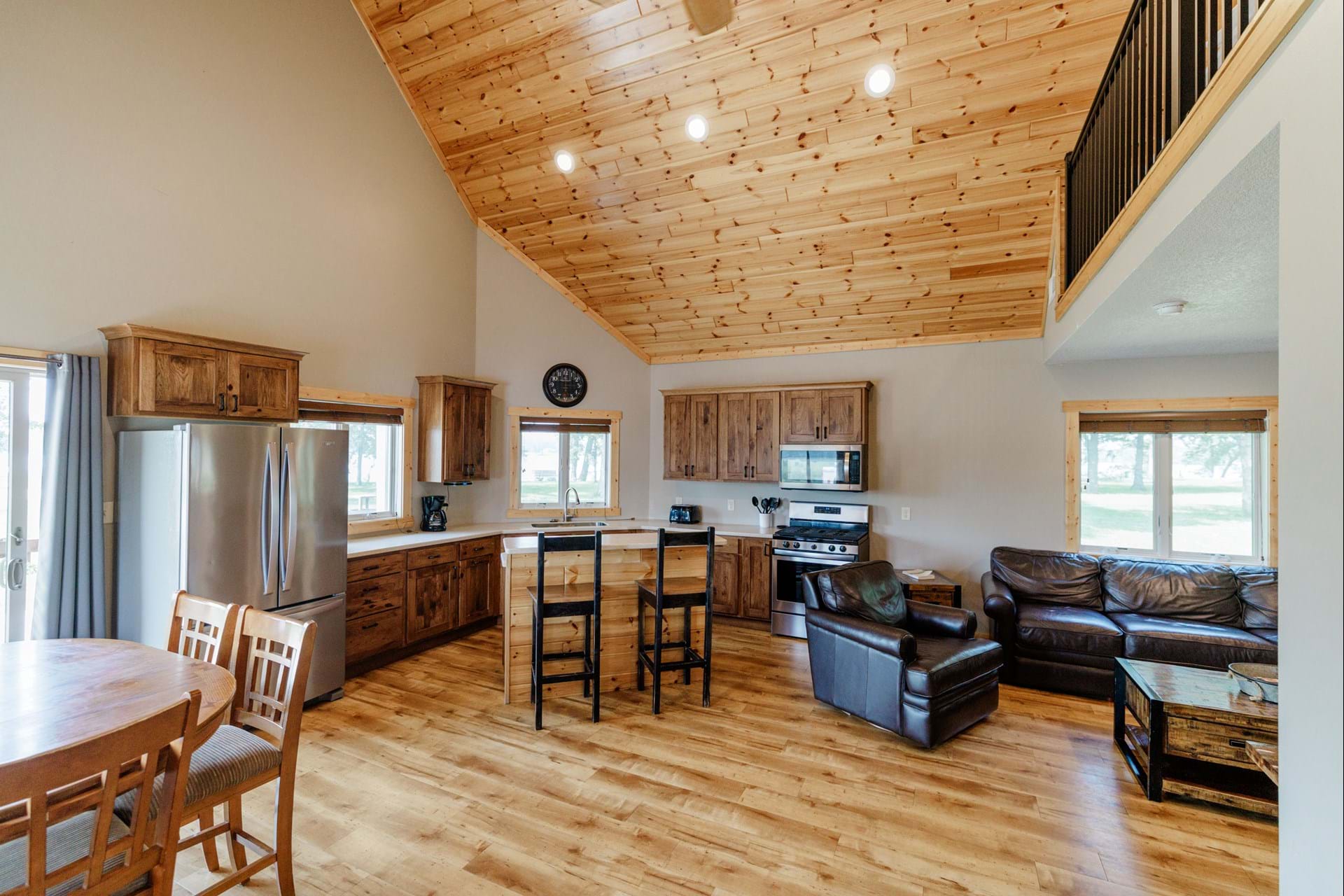 Kitchen and dining area