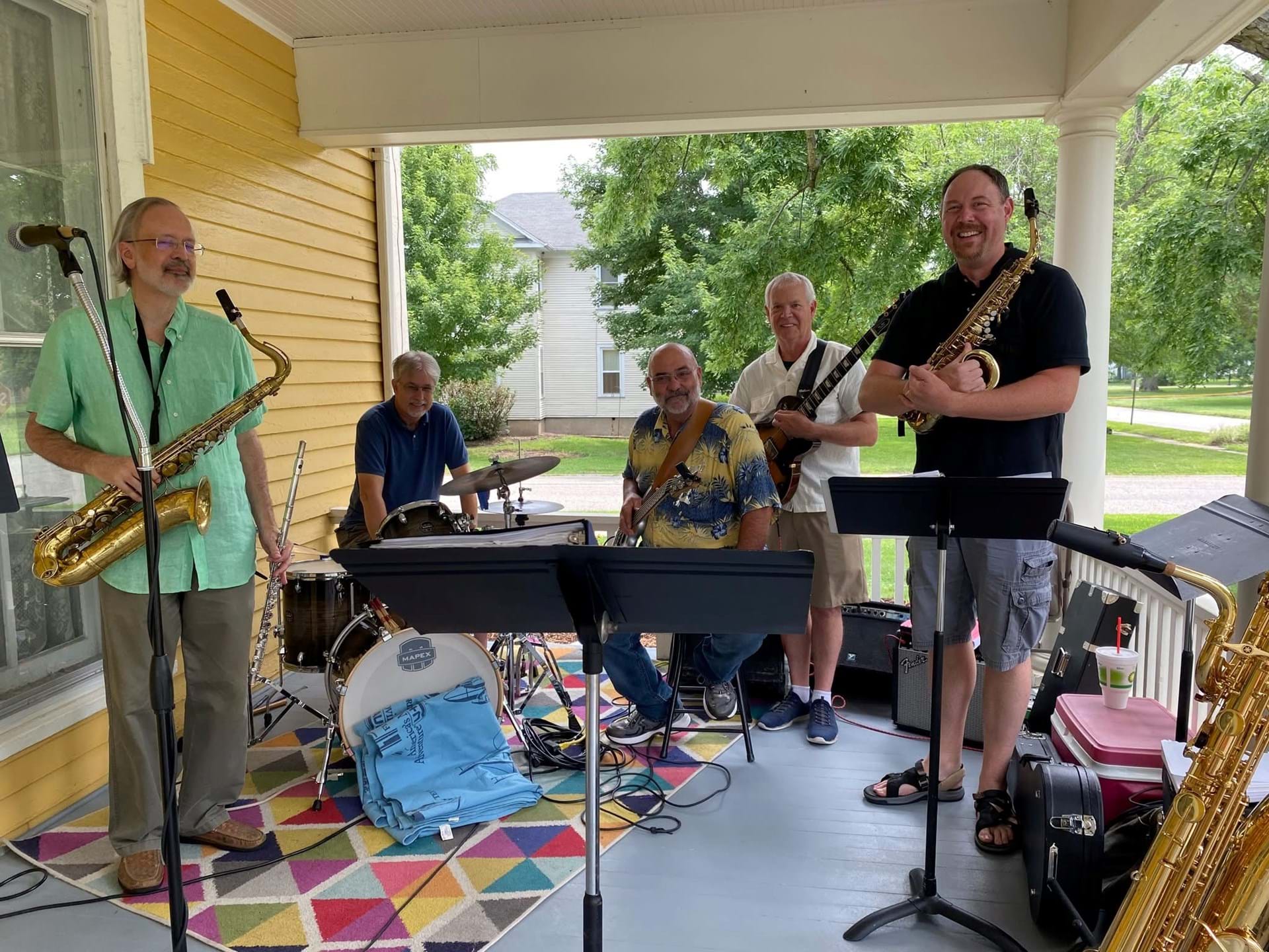 porch band at ice cream social