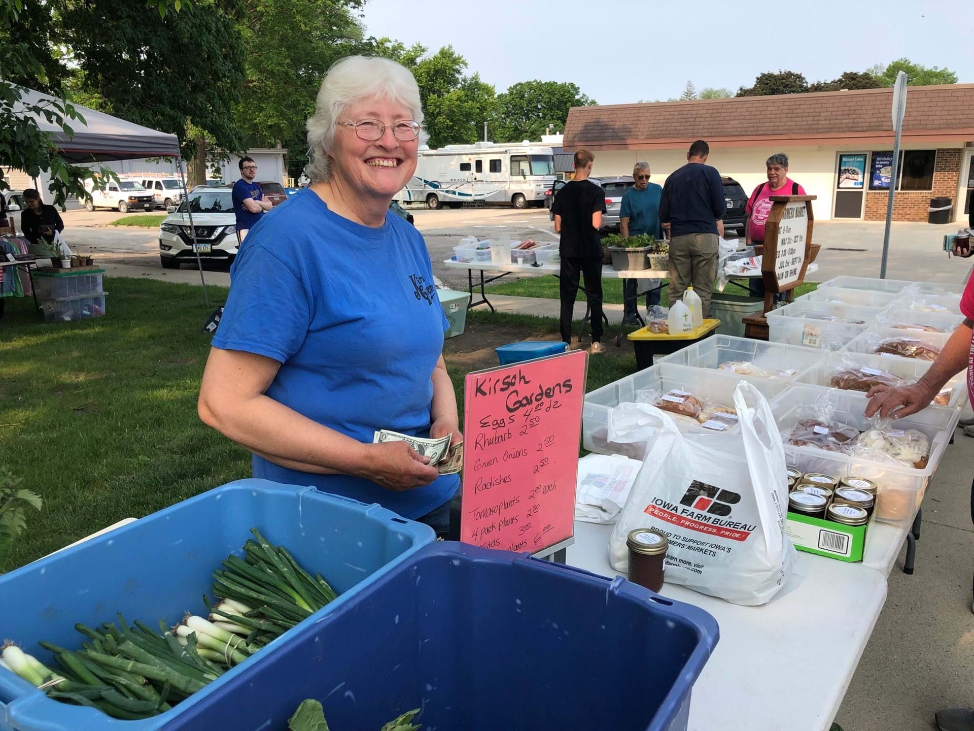 Fresh produce is available from area gardeners.