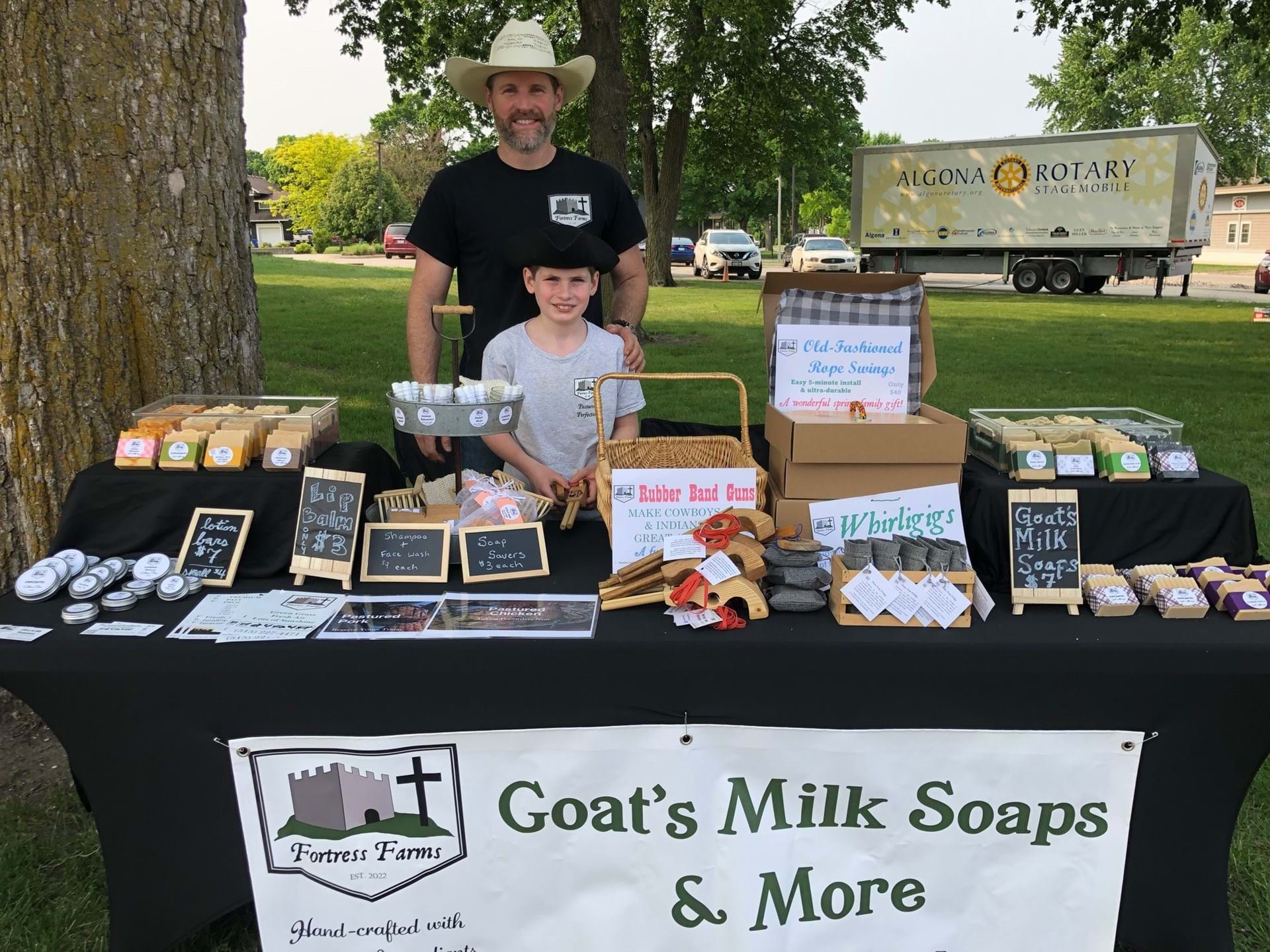 Crafts, homemade soap and many other items are created by vendors.