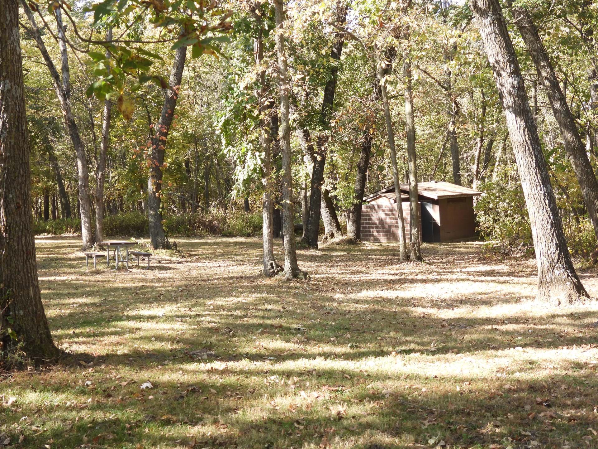 Picnic area at Goeldner Woods