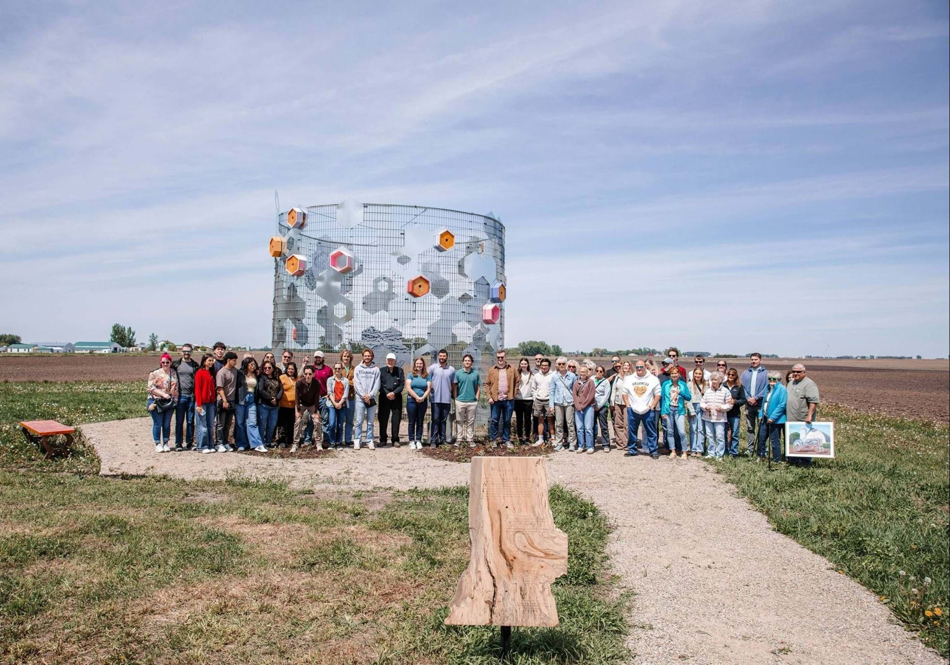 Sculpture Dedication with Iowa State University