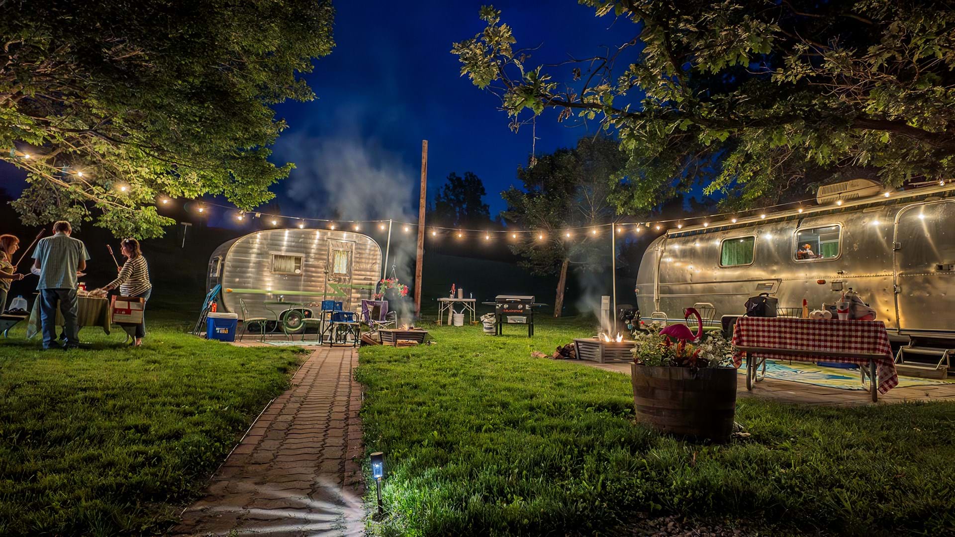 Step into the Silver Sisters, our charming vintage campers, inspired by the Golden Girls, where friendship, laughter, and cozy vibes are always on the schedule.
