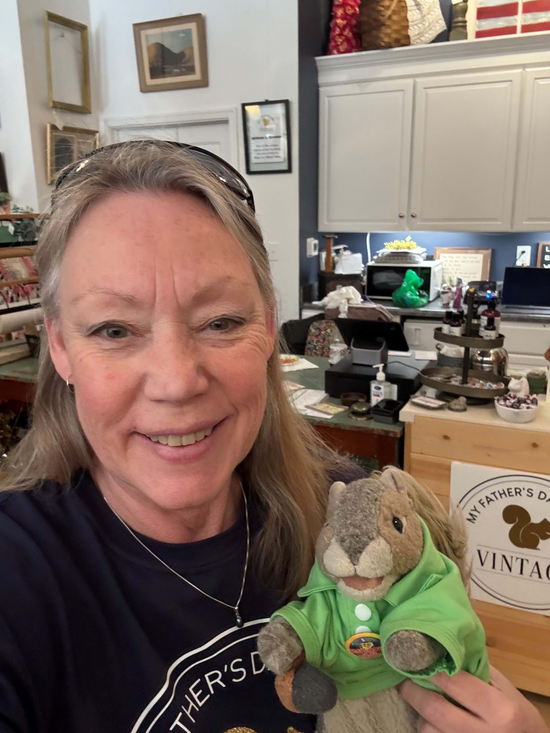 Kara, owner with Bobo (employee of the month)