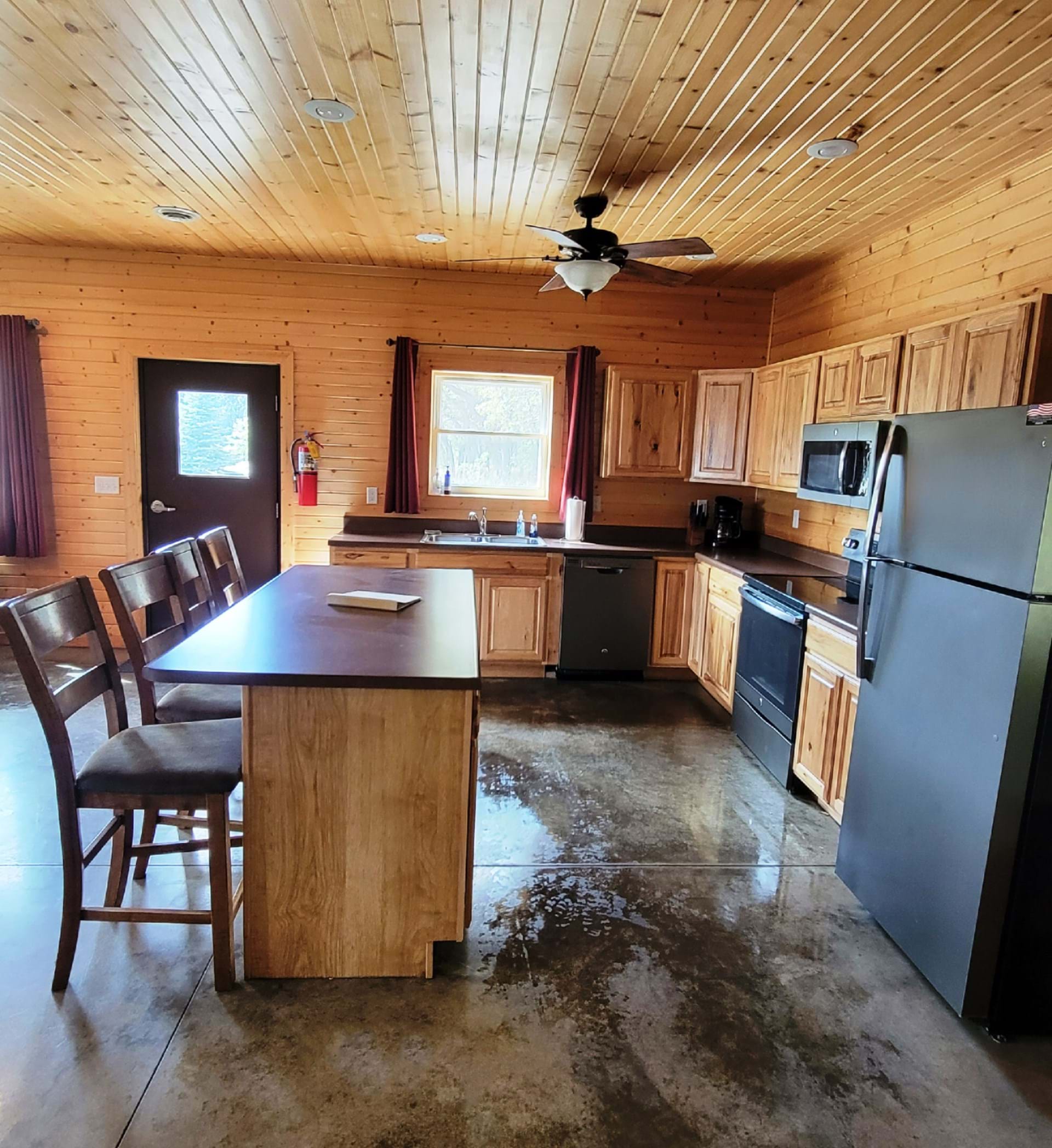 Kitchen with Island Seating for 4