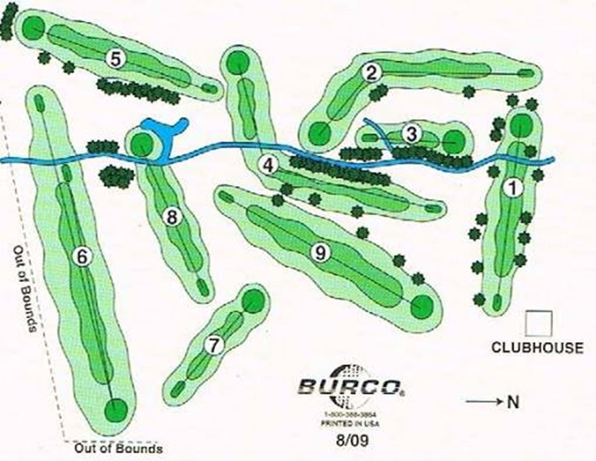 Golf course map
