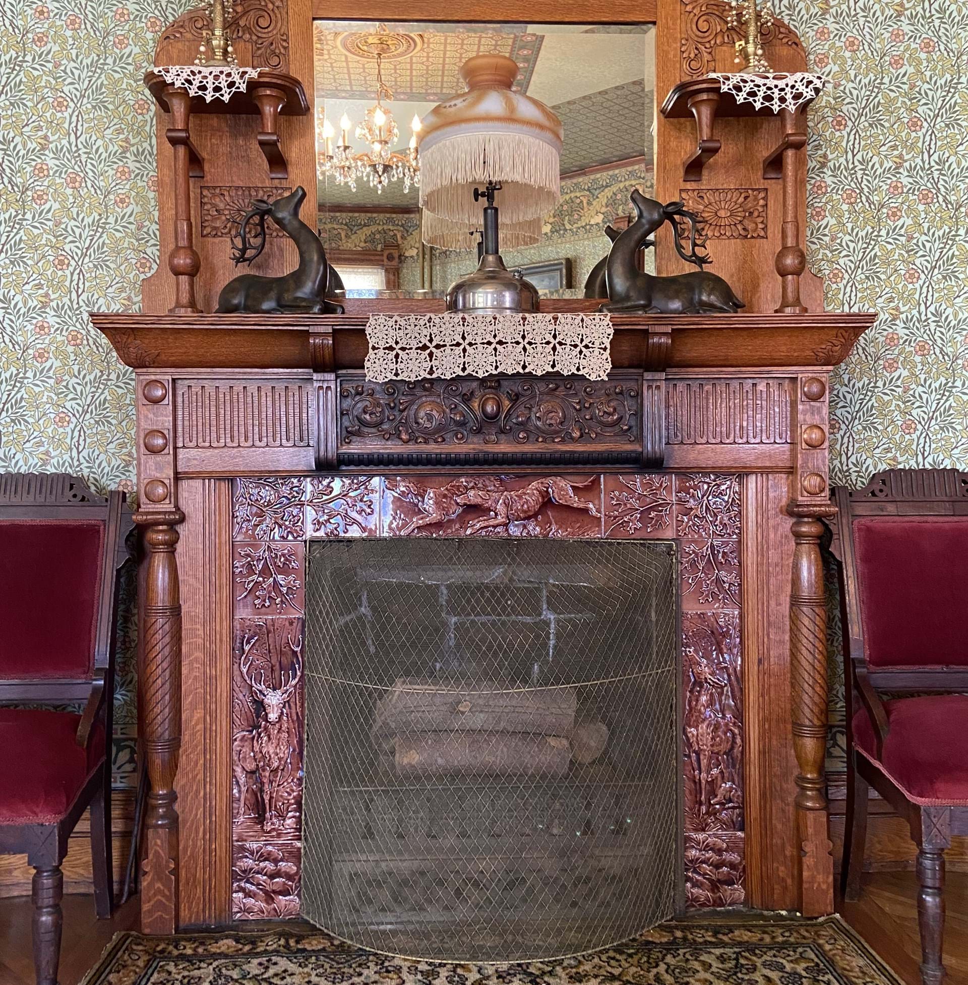 Allee Mansion fireplace