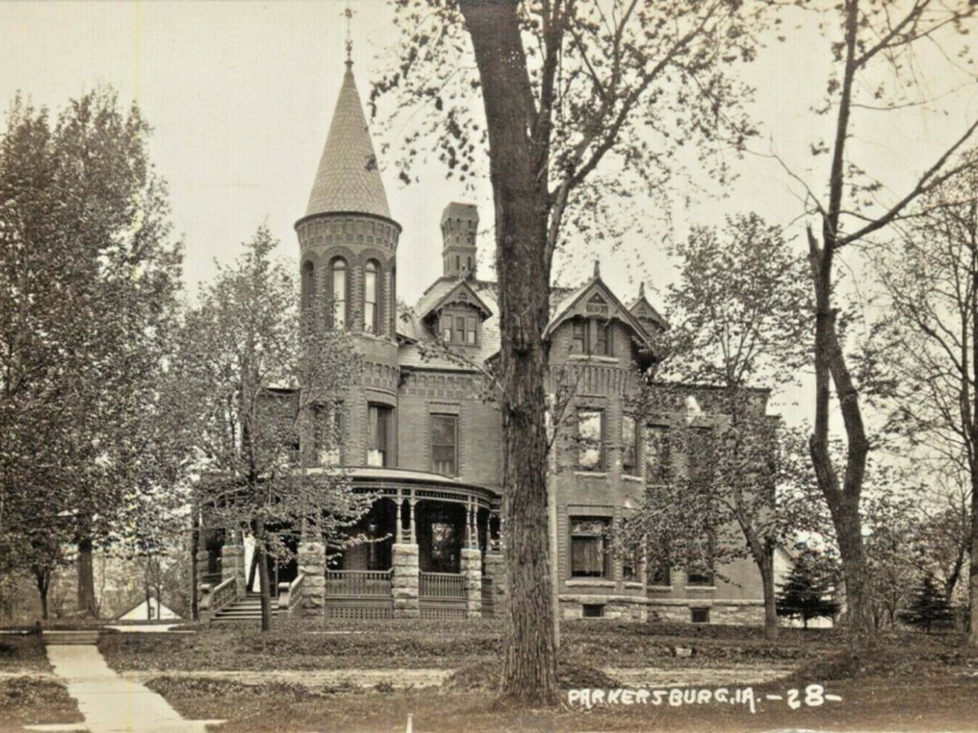 C.C. Wolf Mansion at Parkersburg, IA 1907
