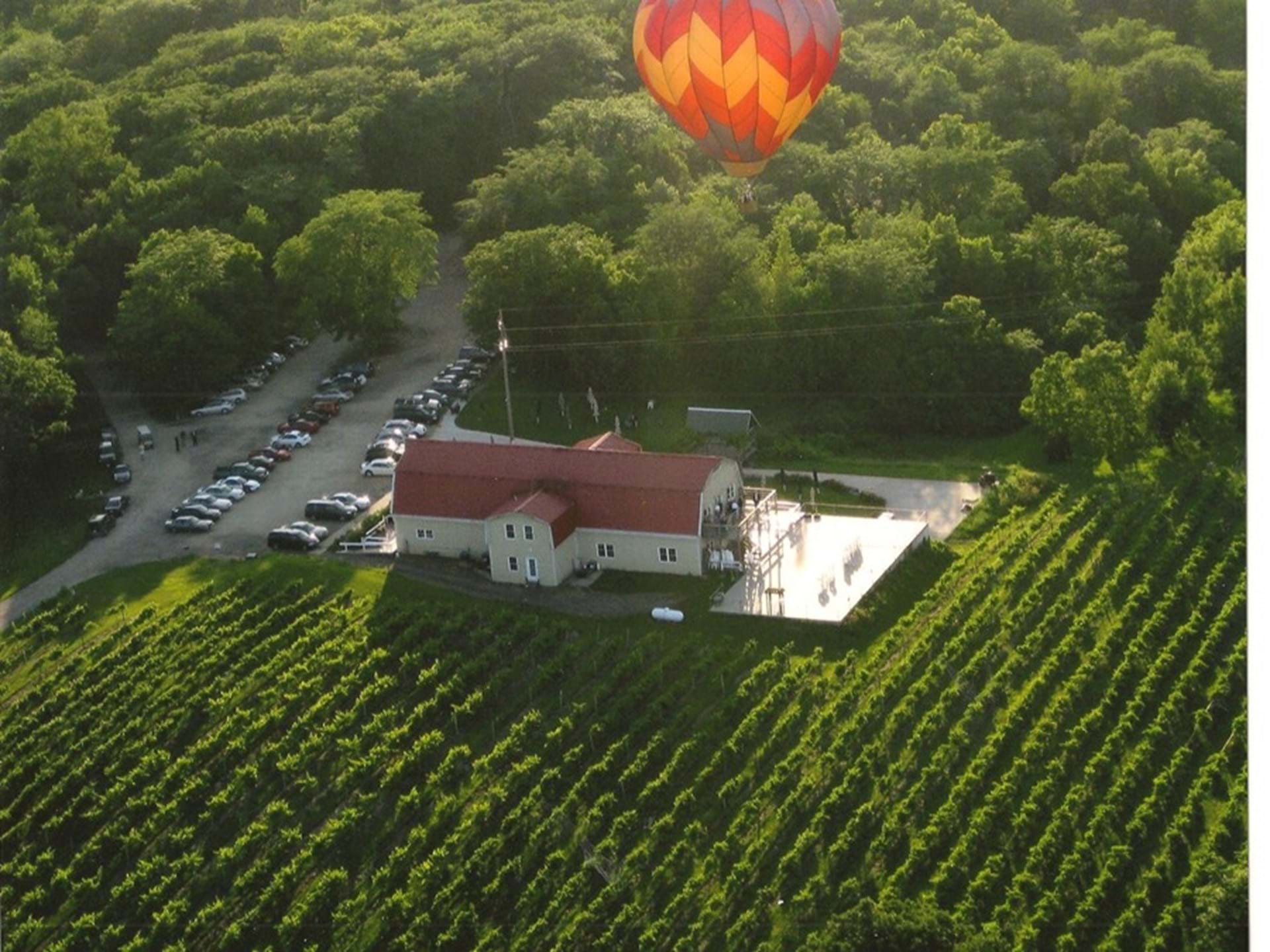 Summerset Winery and Vineyard view from the sky