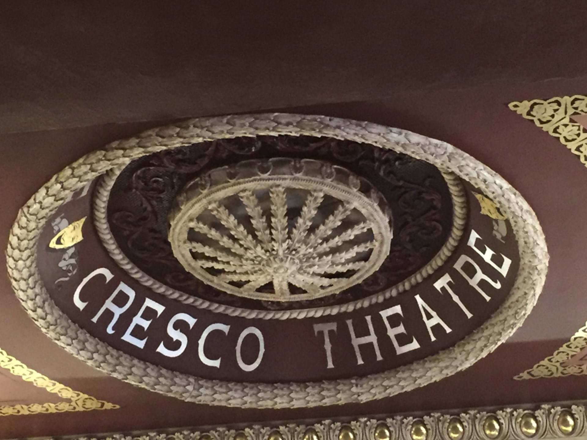 Gold leafing adorns this historic Theatre