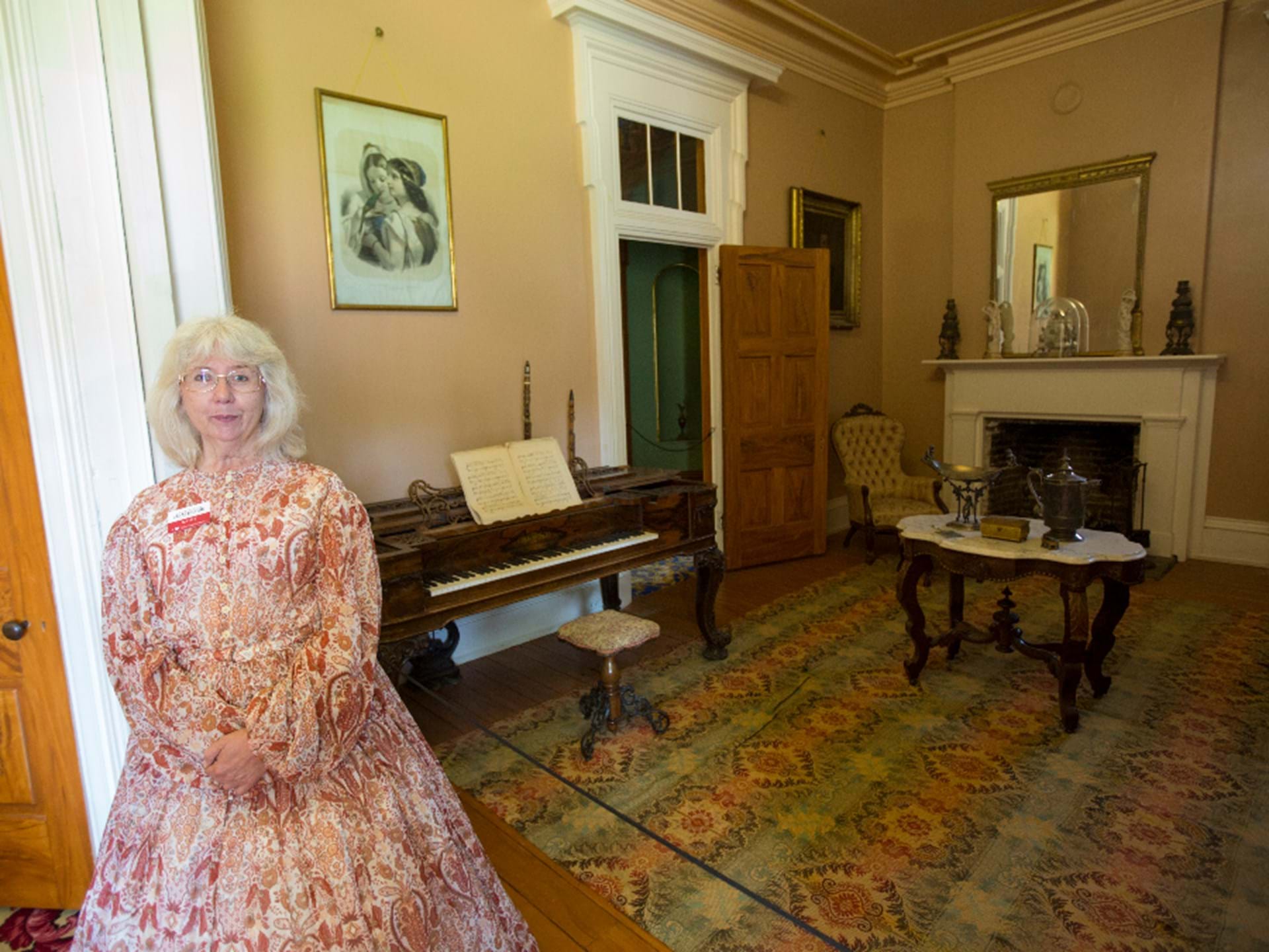 Interior room of Mathias Ham House