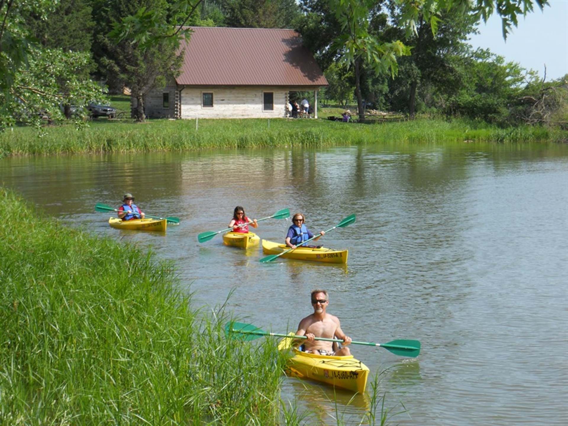 kayaking at Little Wall Lake