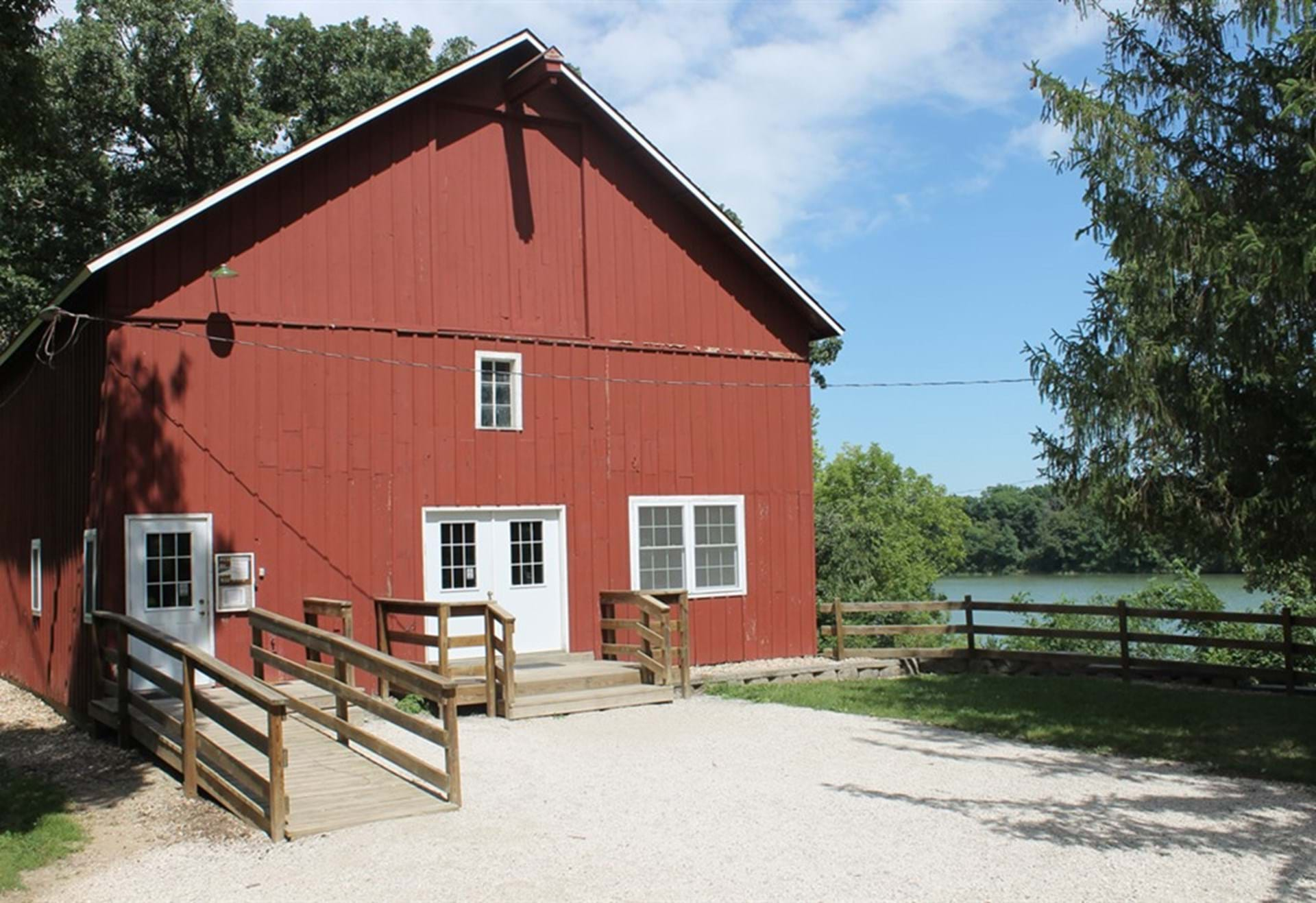 Barn Shelter available to rent at Briggs Woods Park