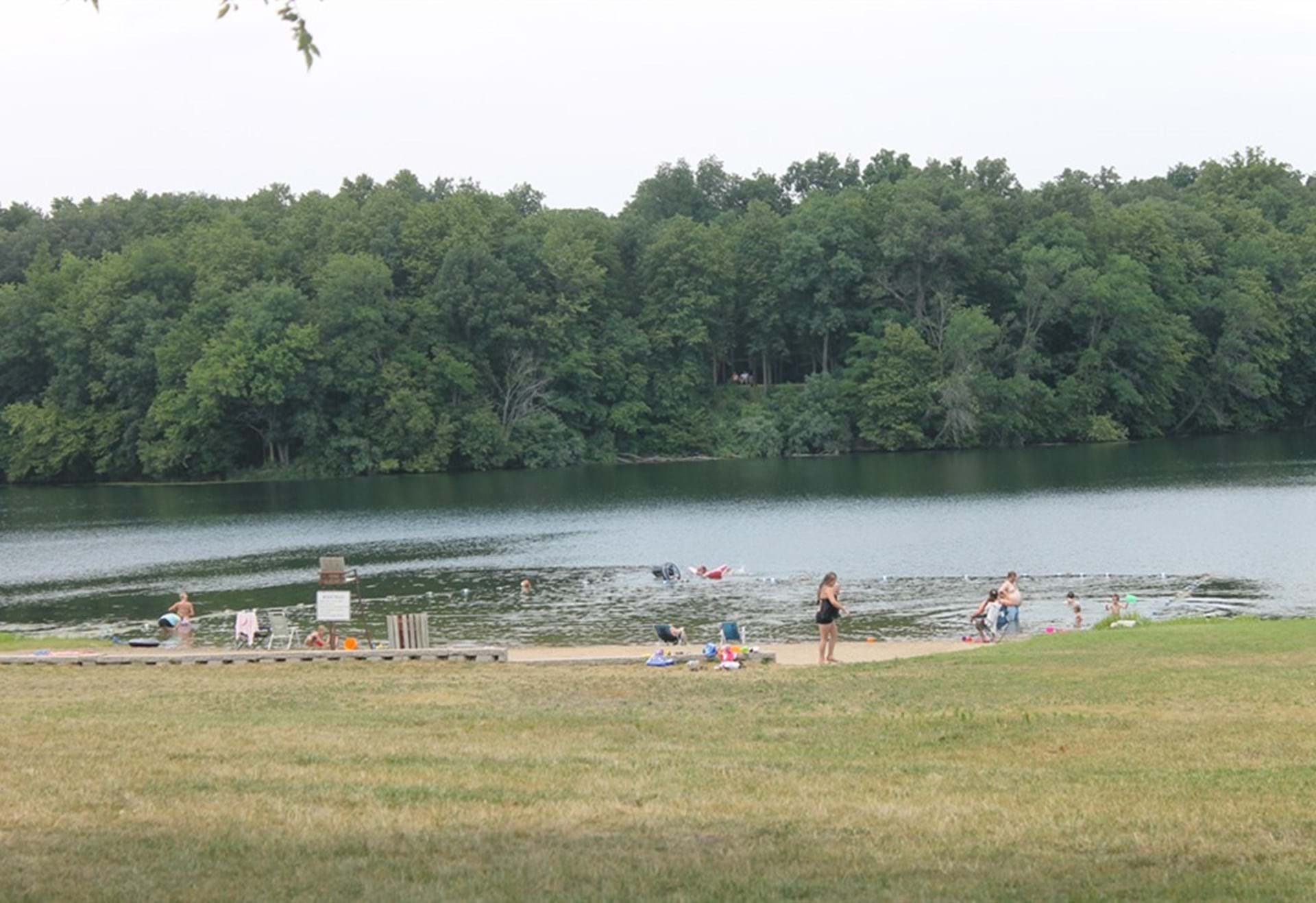 Swimming beach at Briggs Woods Park