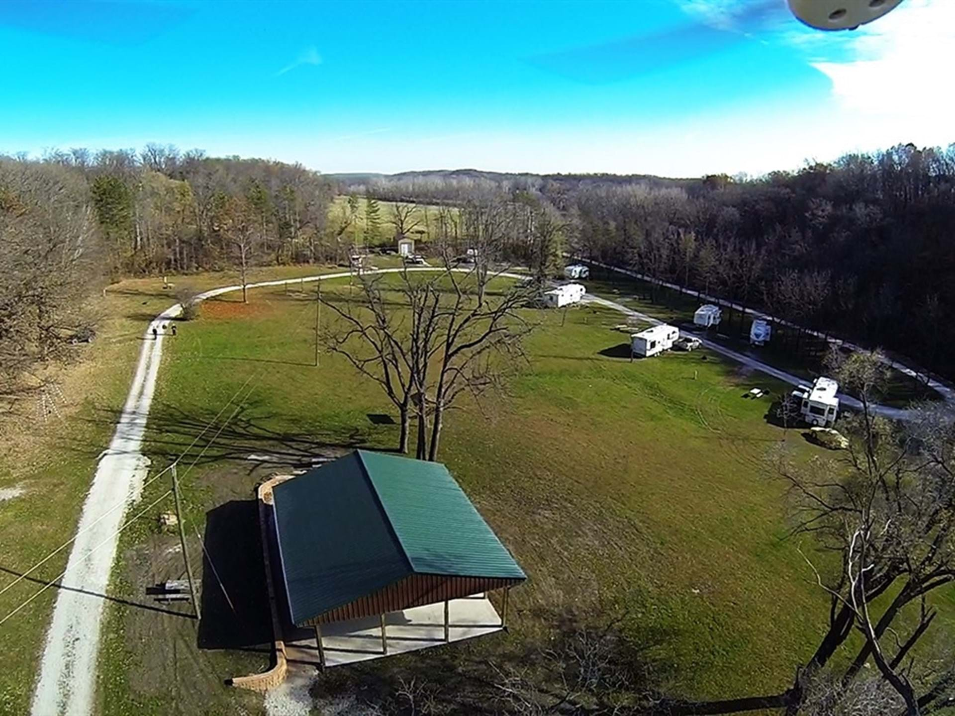 new shelter - wildcat bluff park - benton co