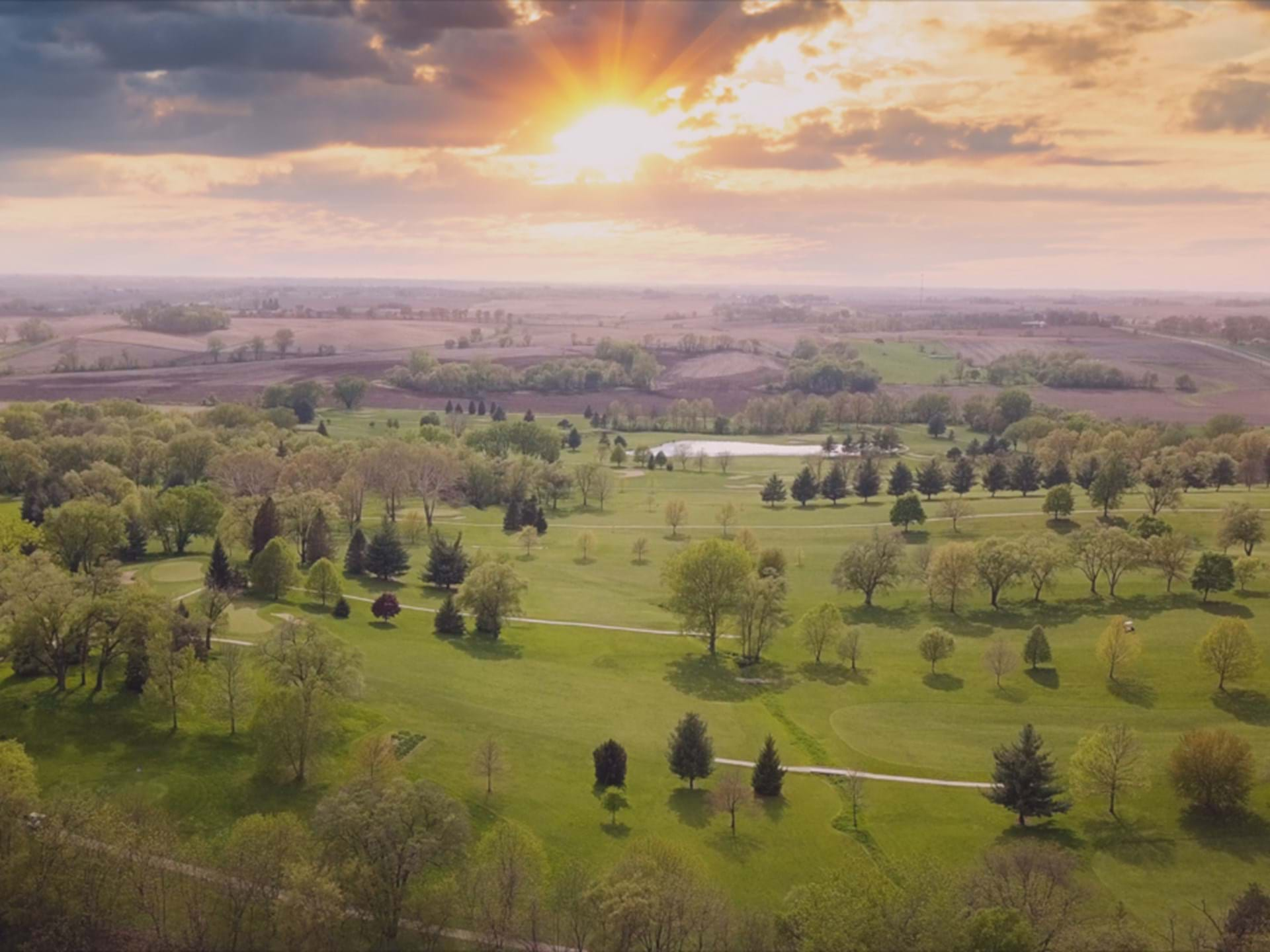 Westwood Golf Course at Sunset