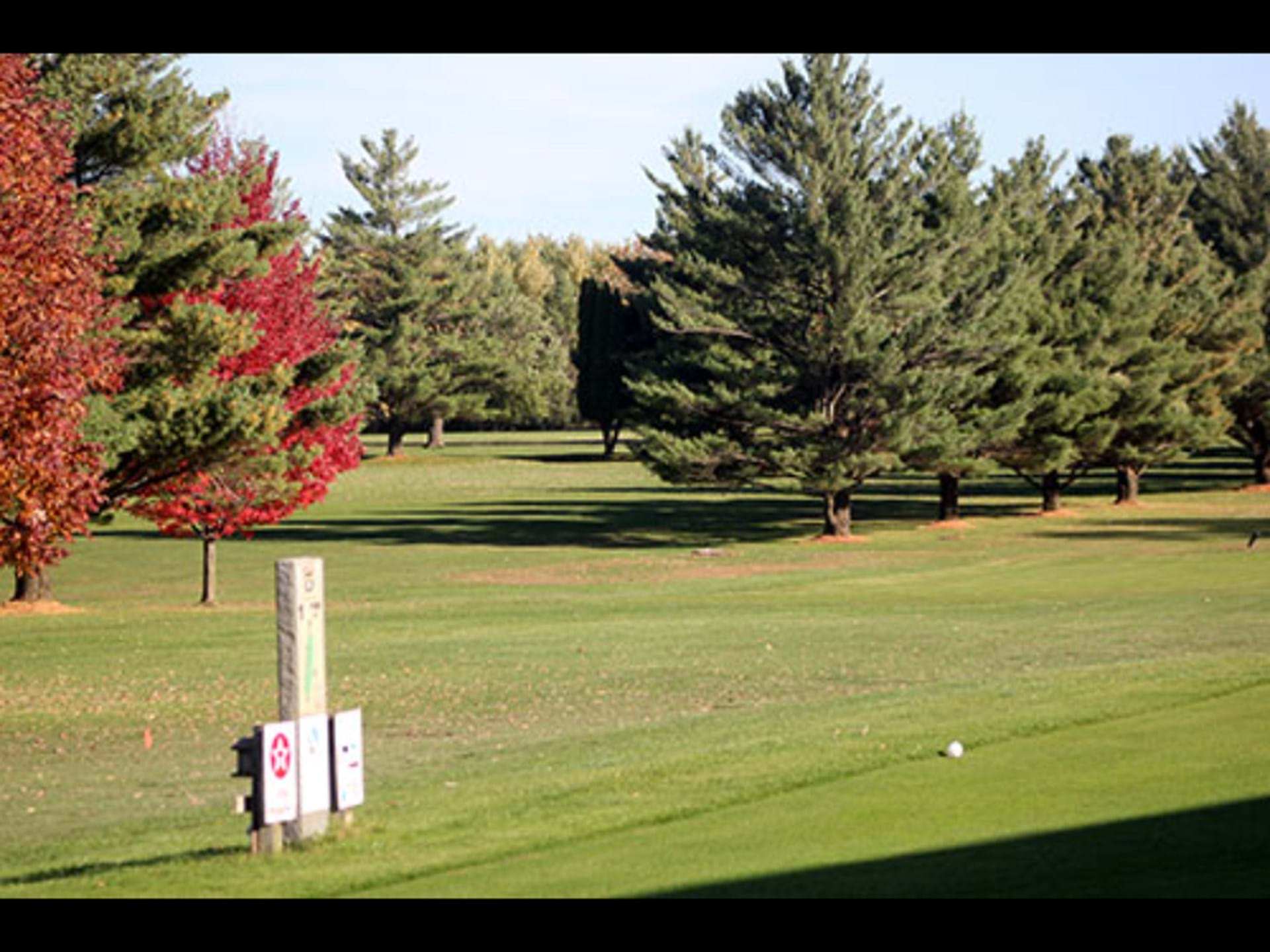 Looking at course from 10th Hole Bar & Grill