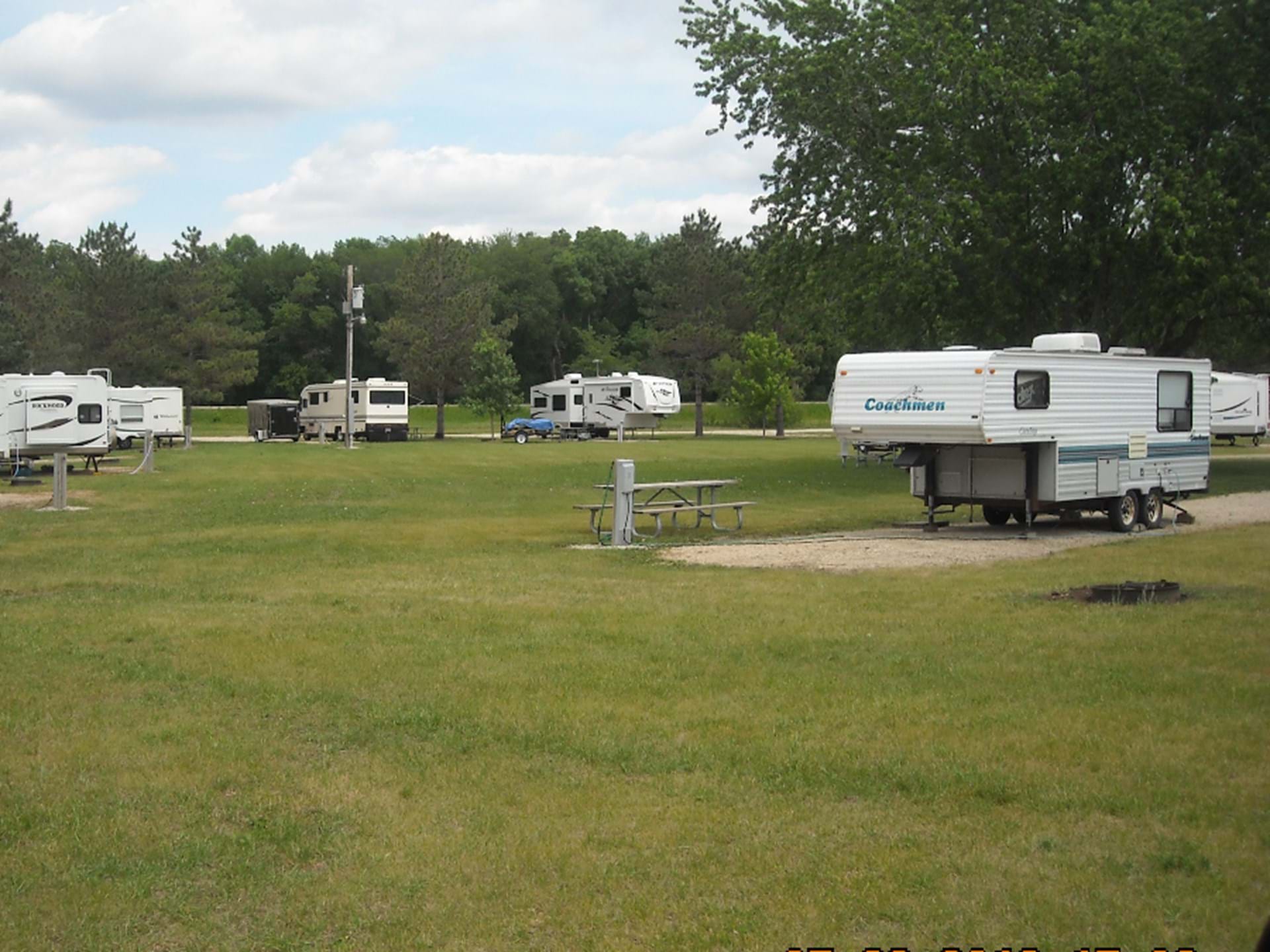 Campsites at Cedar Bridge Park