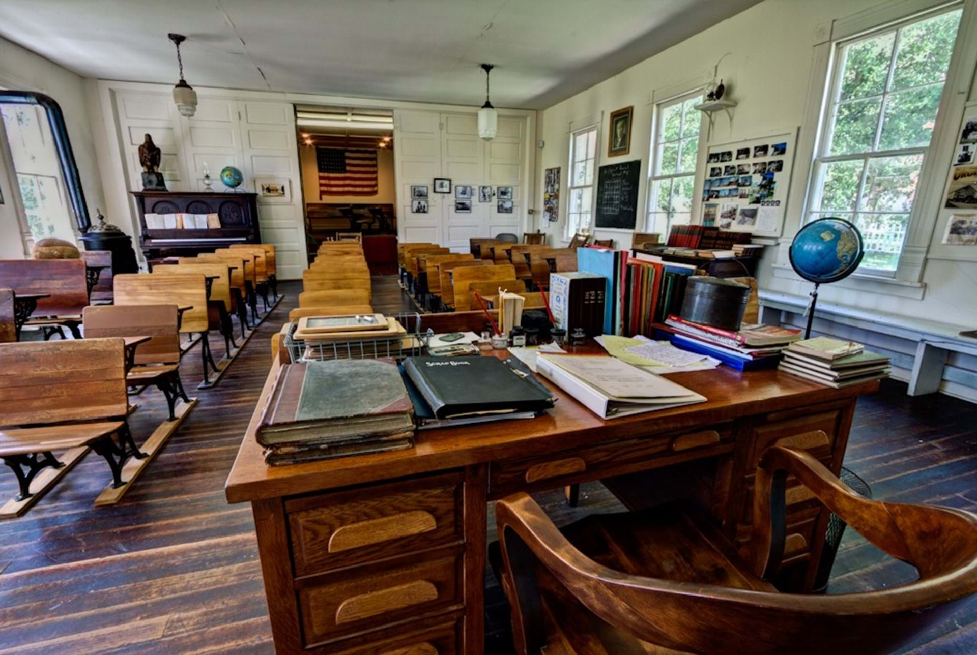 Interior of Westport Schoolhouse