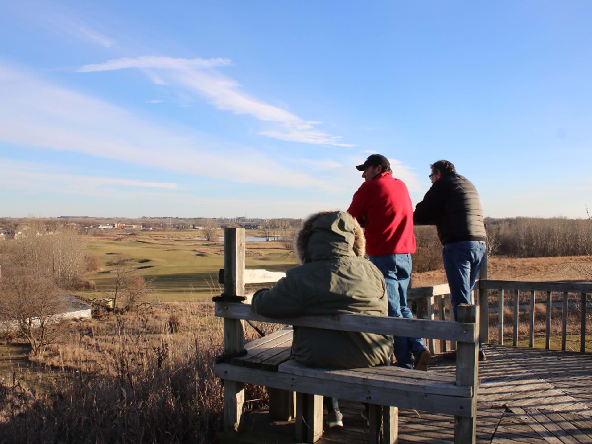 Climb the glacial kame for a beautiful park overlook