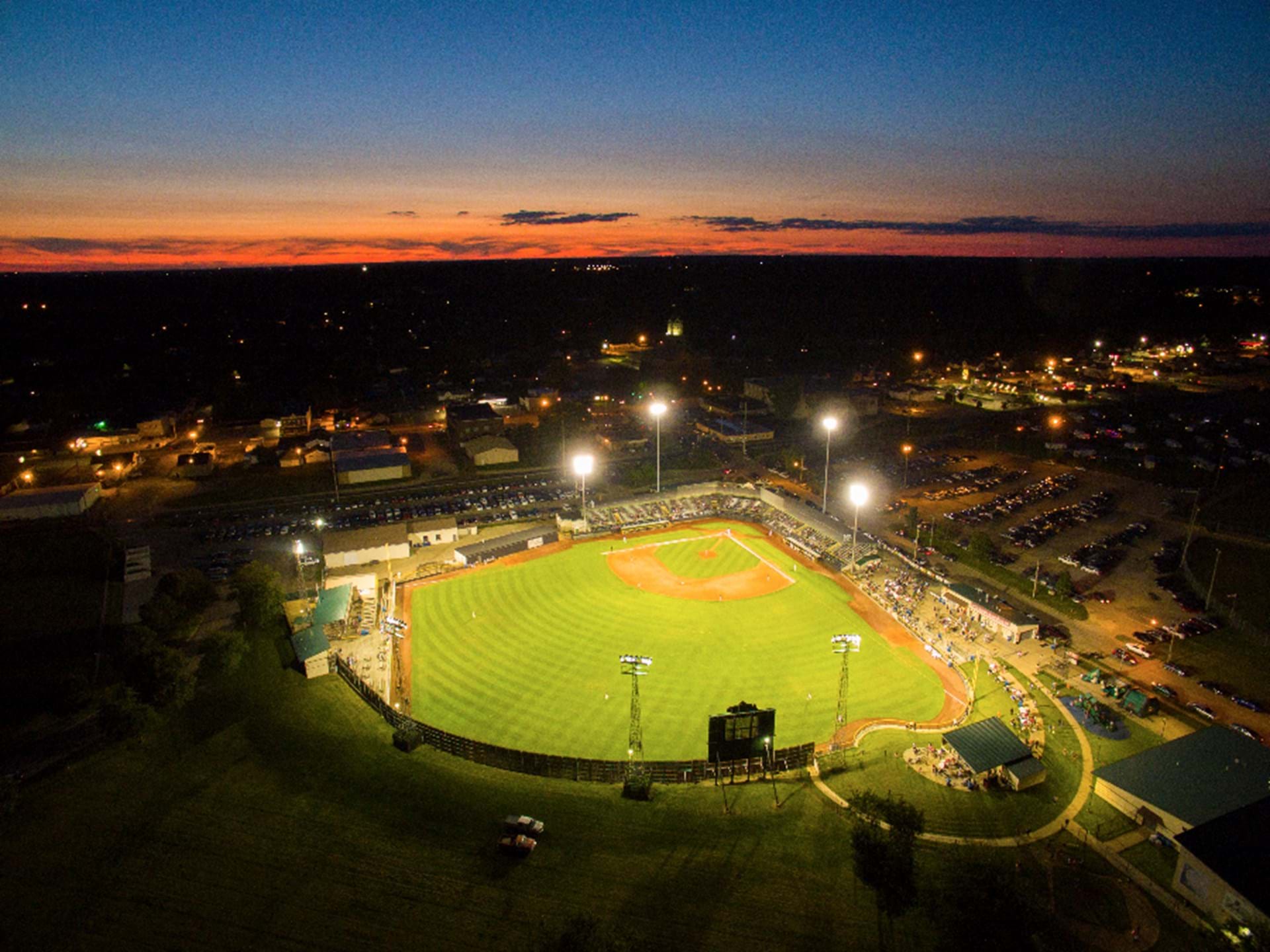 Nelson Corp Field at Night