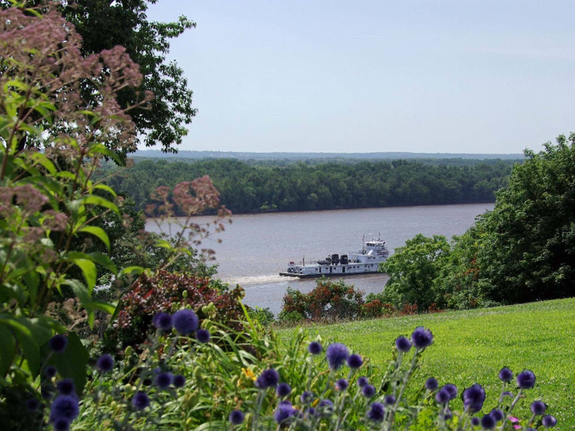 View of the Mississippi River from Crapo Park