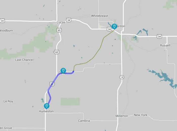 Cinder Path Trail Humeston Trailhead Humeston, Iowa Travel Iowa