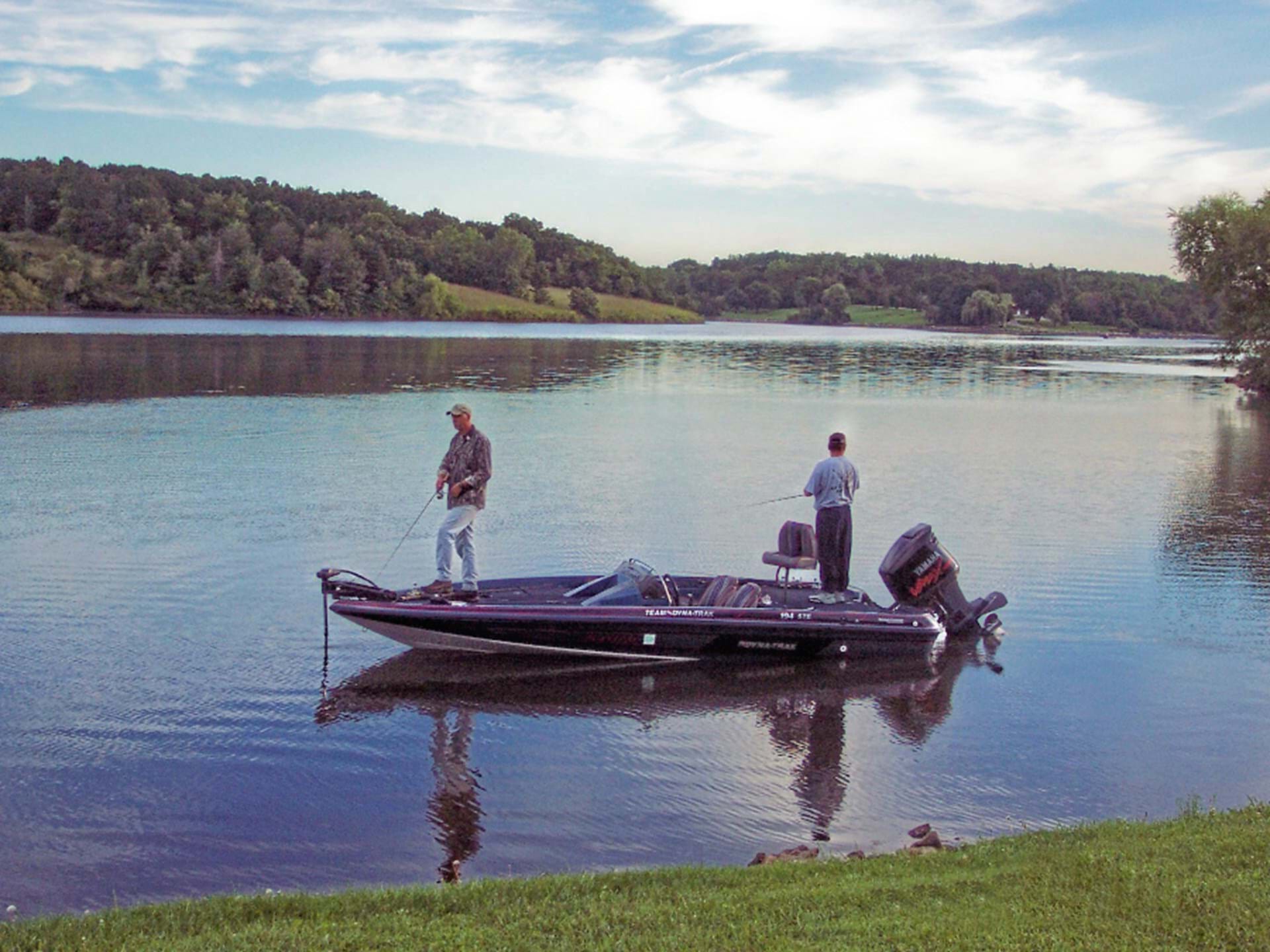 Fishing on Diamond Lake