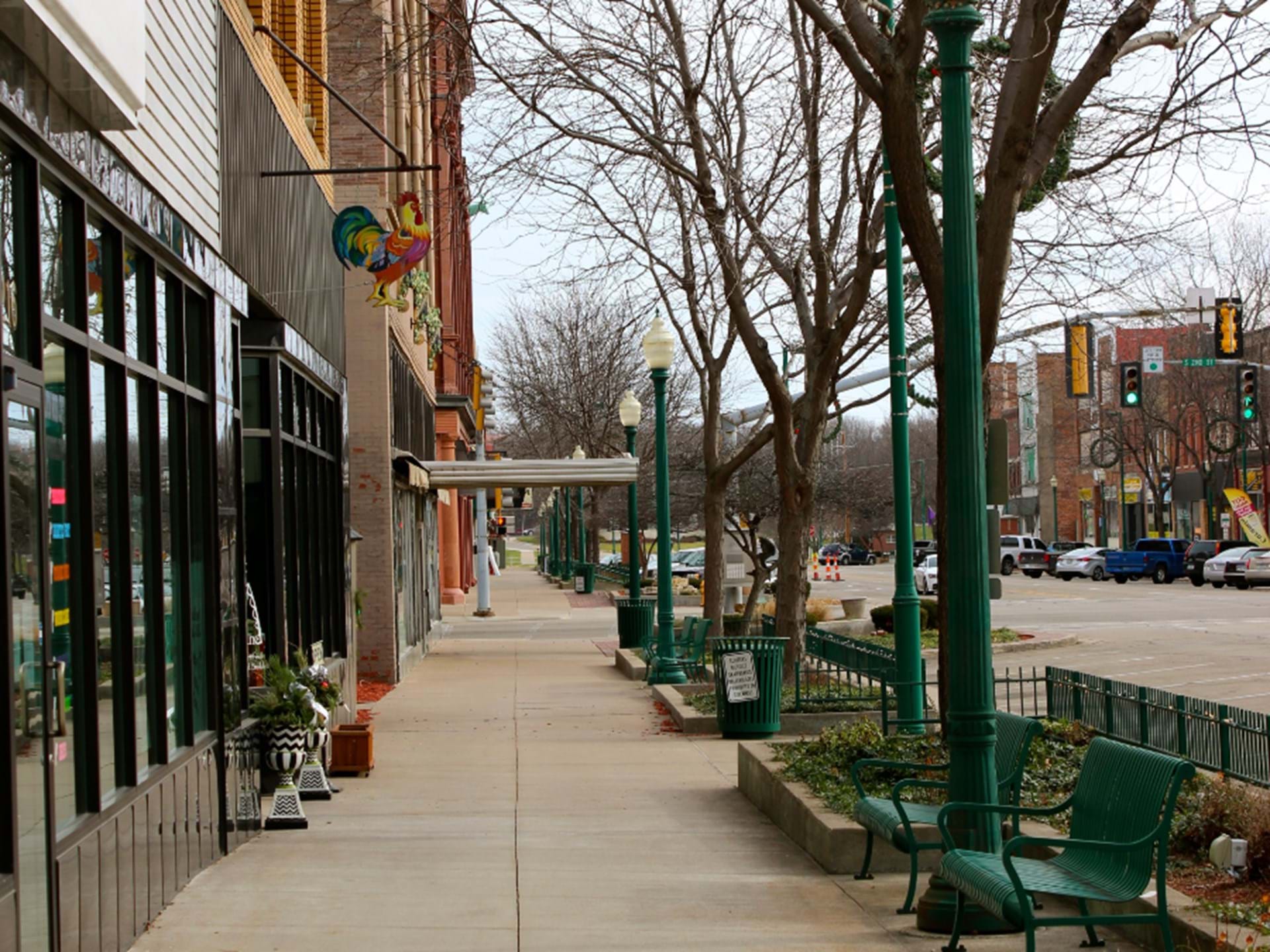 Sidewalks at Downtown Clinton, Iowa