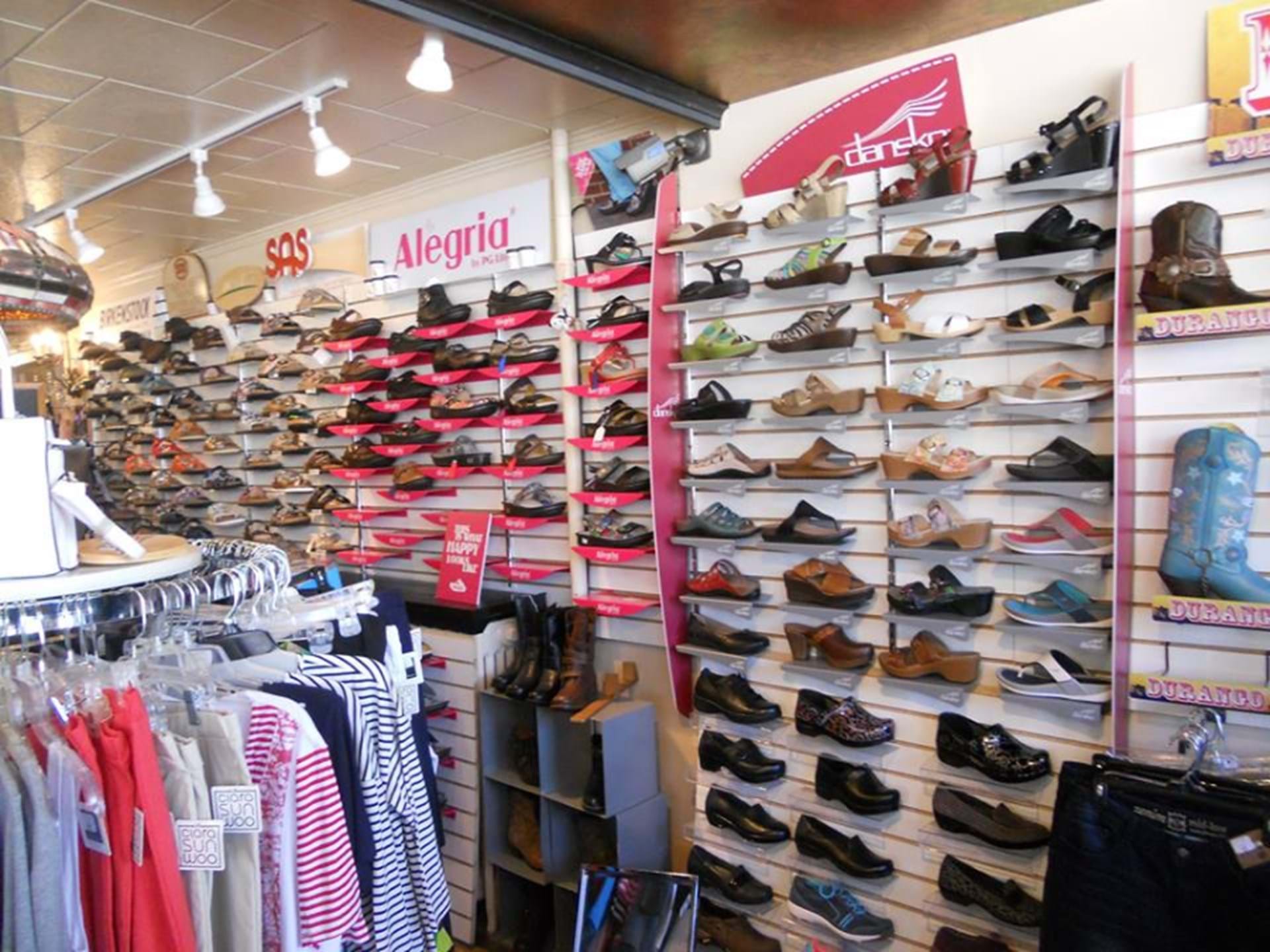 Wide selection of shoes