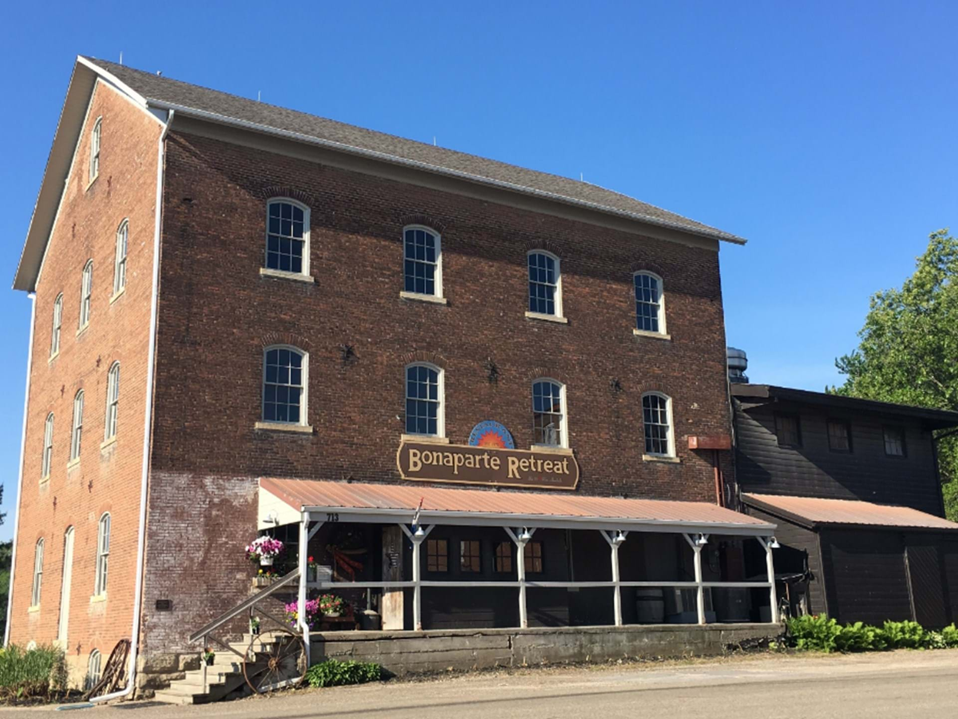 Front side of Bonaparte Retreat - Old Mill