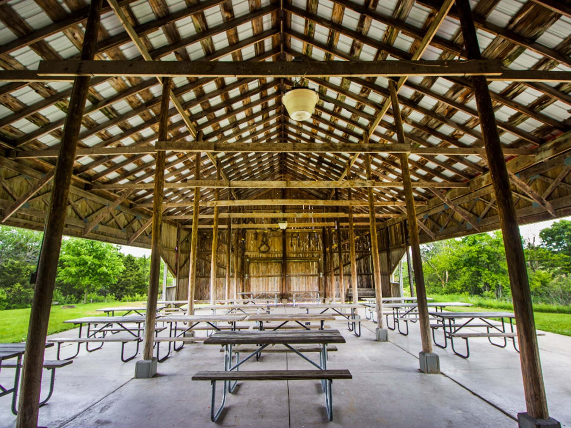 Inside the Red Haybarn