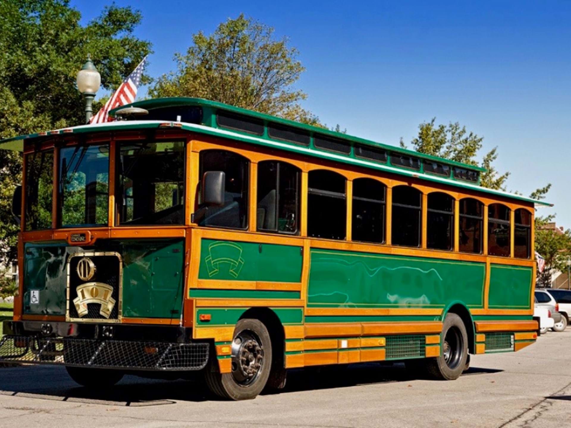 Our historic trolley is available for special event rentals.