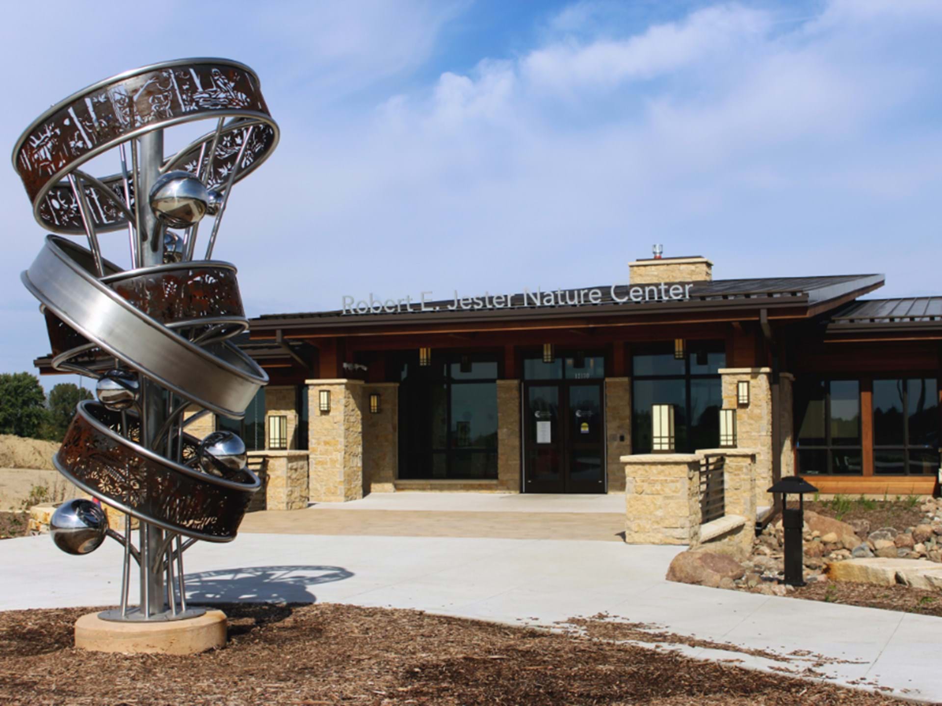 Front entrance of nature center