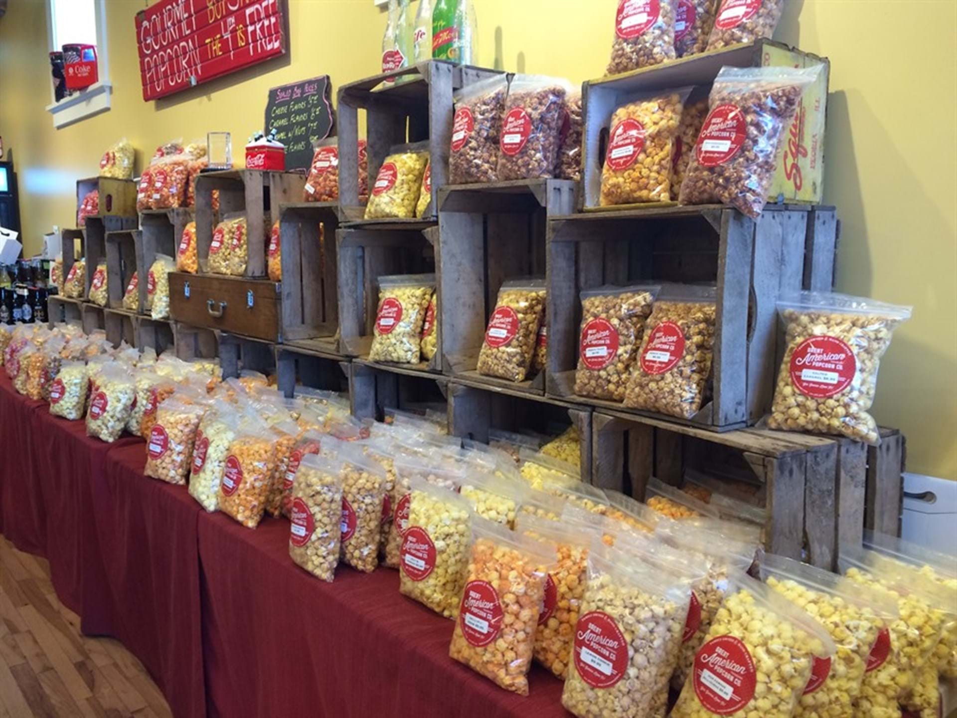 Popcorn wall - 50+ flavors