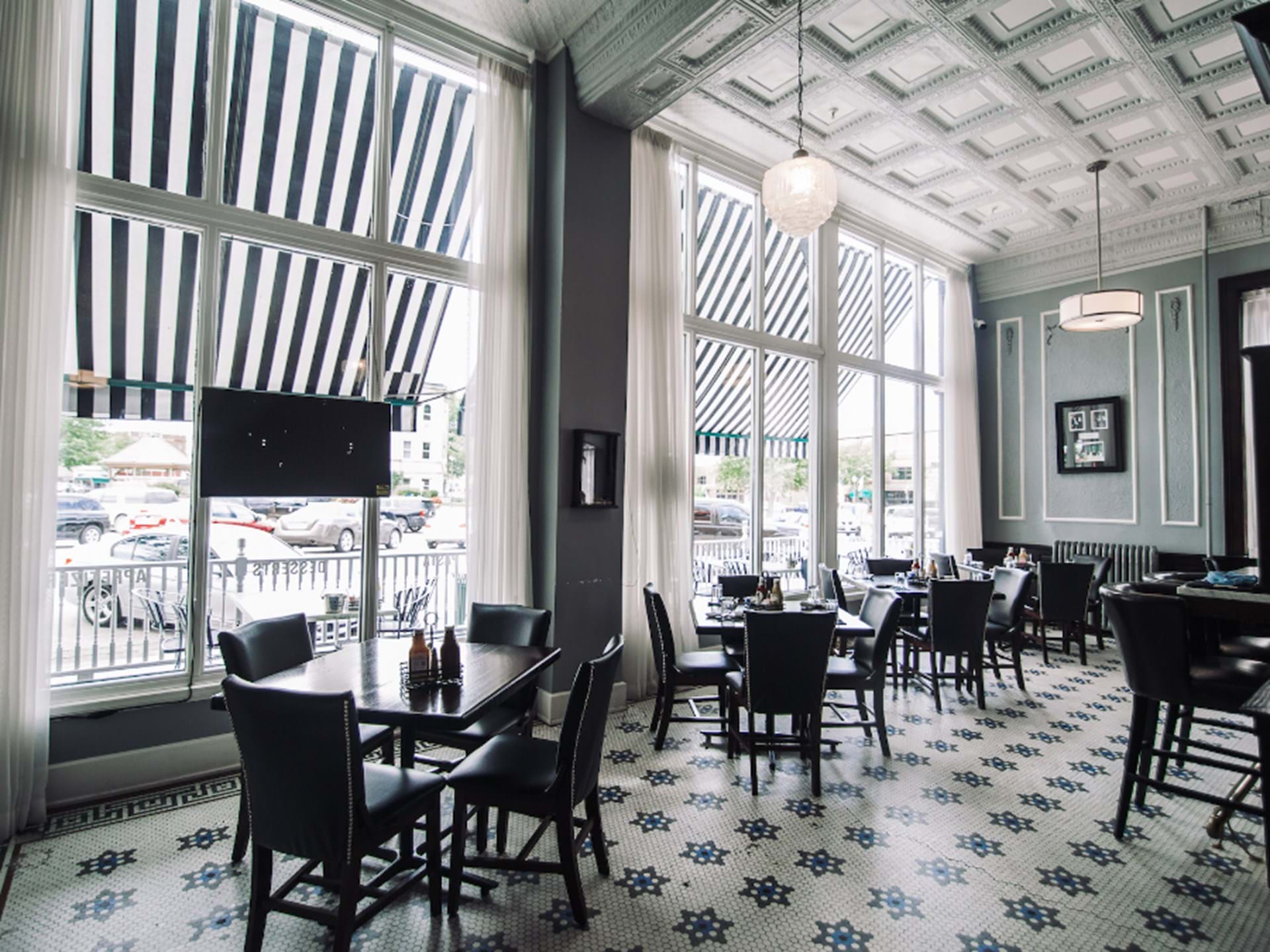 Our large dinning area accommodates parties of a variety of sizes.