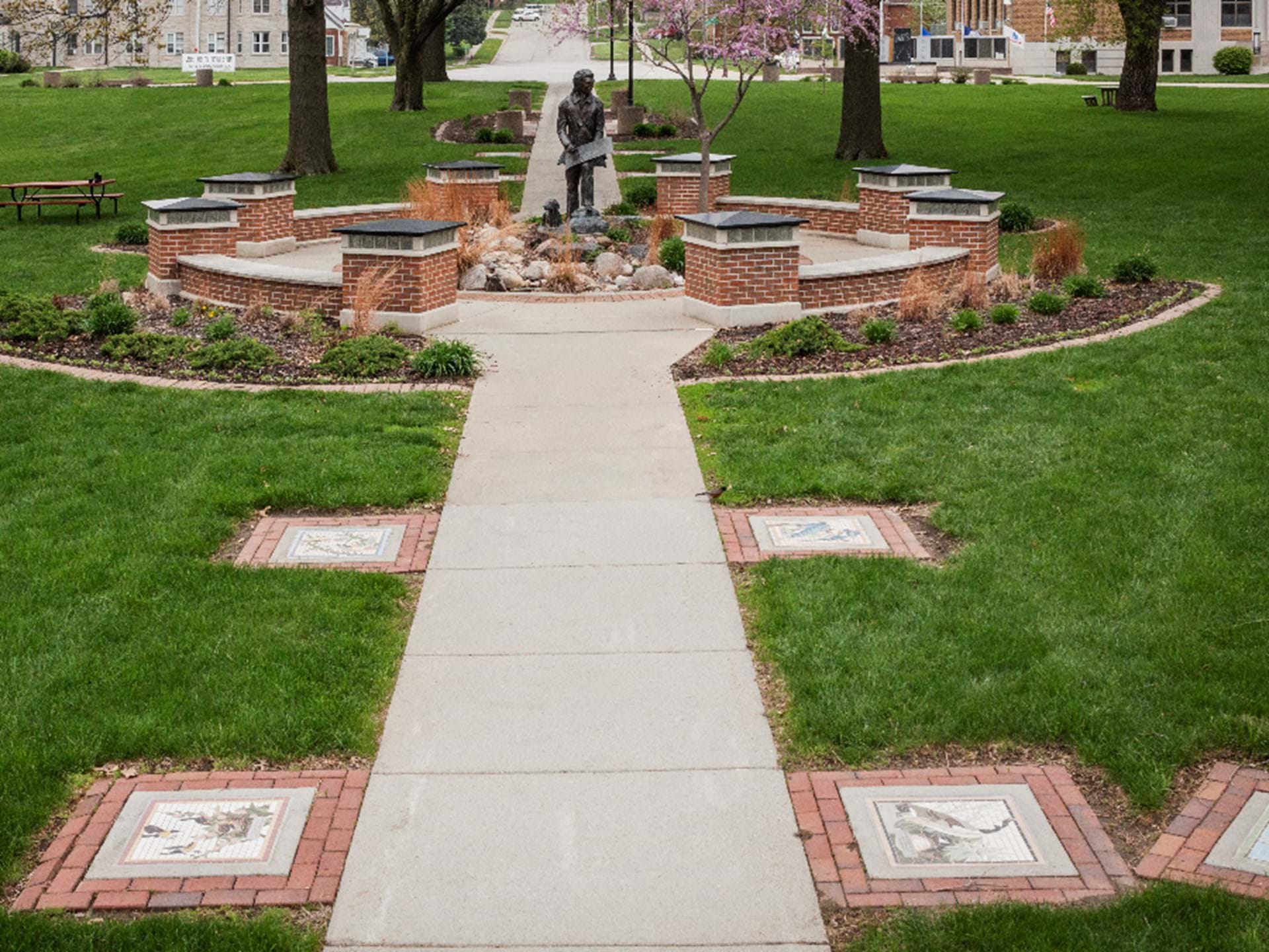 John James Audubon Plaza and Birdwalk | Audubon, Iowa | Travel Iowa