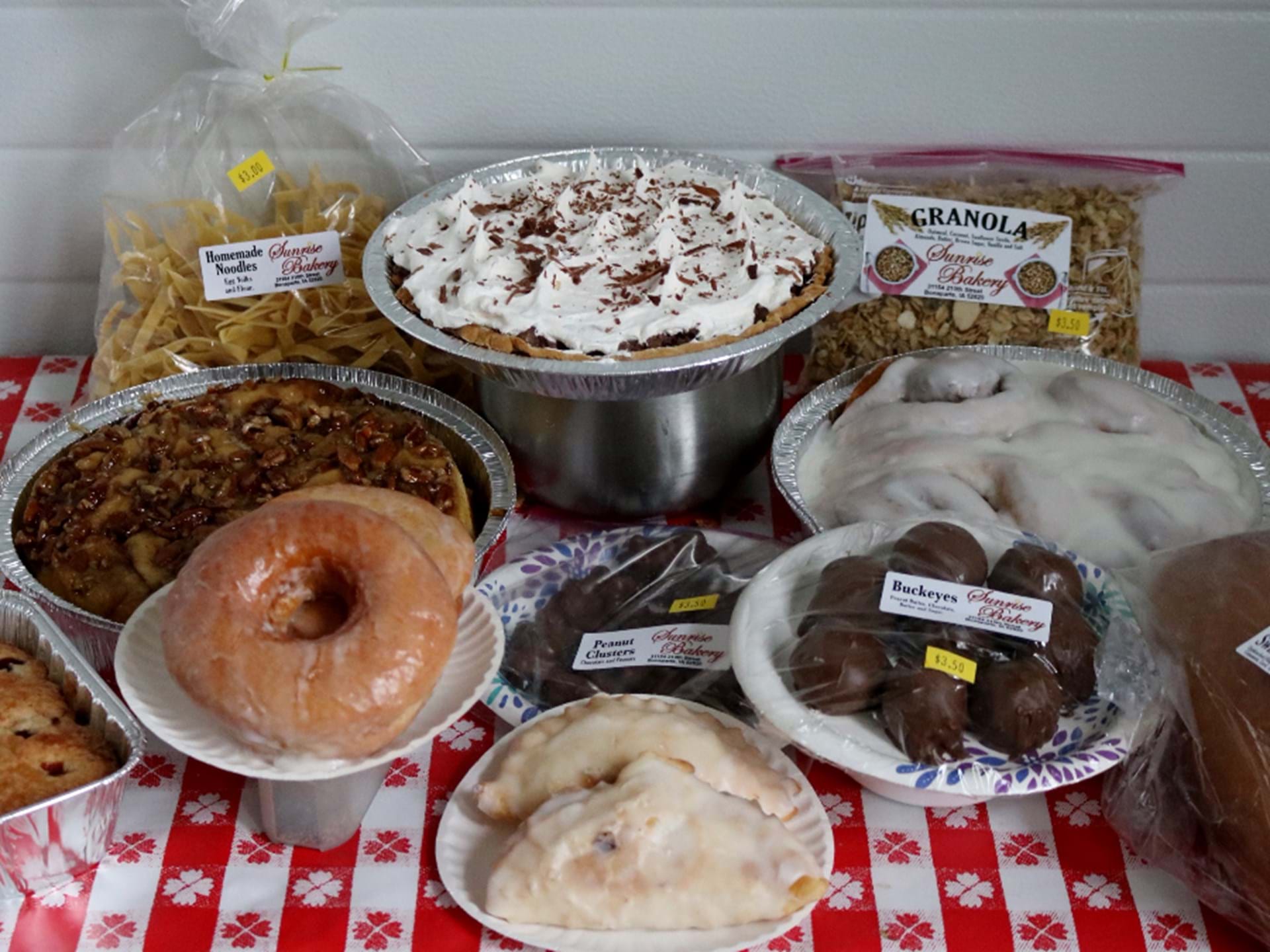 Delicious baked goods from Sunrise Bakery