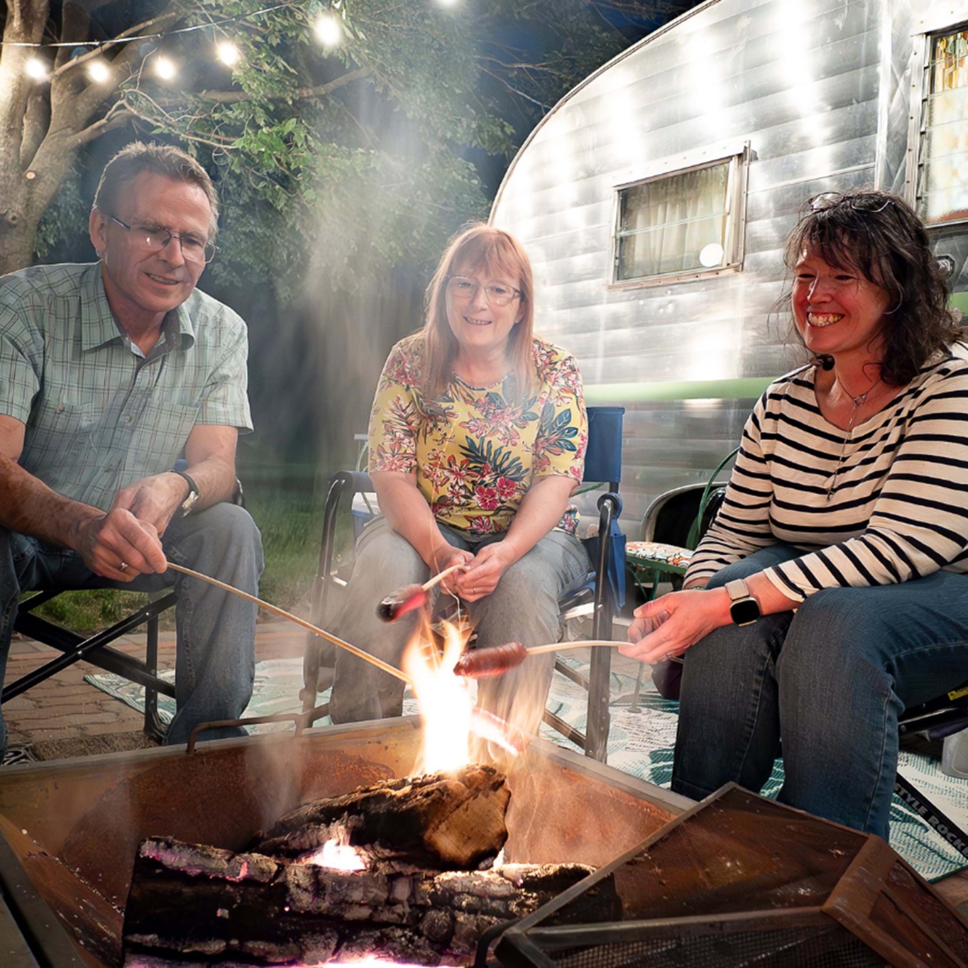 Step into the Silver Sisters, our charming vintage campers, inspired by the Golden Girls, where friendship, laughter, and cozy vibes are always on the schedule.