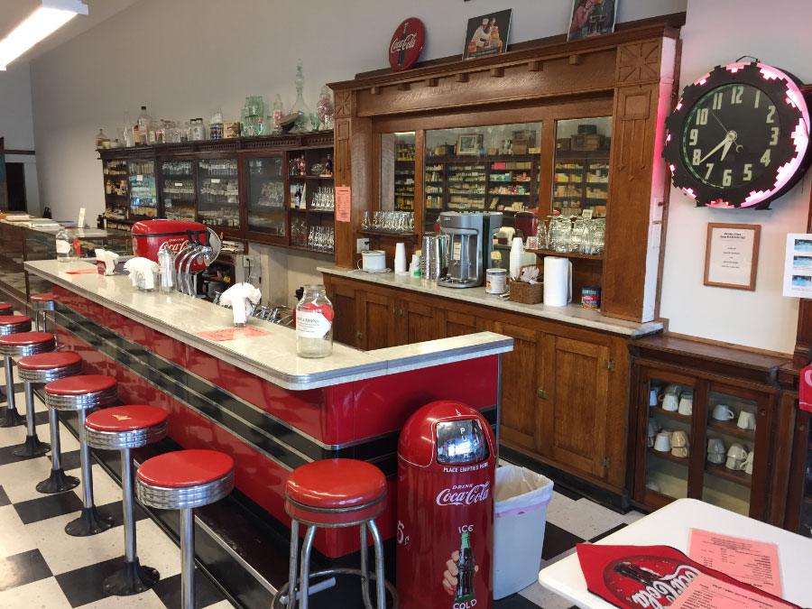Old Time Soda Fountain Allerton  Iowa Restaurants Travel Iowa